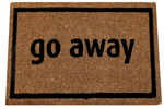 Go Away Black - 18" x 30"